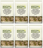 6 x Minton & Donello Organic Sunflower & Pumpkin Mix - 250g