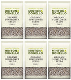 6 x Minton & Donello Organic Sunflower Seeds - 250g