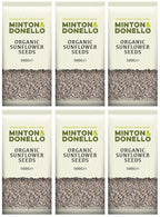 6 x Minton & Donello Organic Sunflower Seeds - 500g