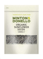 6 x Minton & Donello Organic Sunflower Seeds - 1000g
