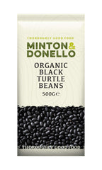 6 x Minton & Donello Organic Black Turtle Beans - 500g