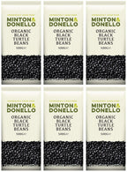 6 x Minton & Donello Organic Black Turtle Beans - 500g