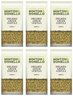 6 x Minton & Donello Organic Green Lentils - 500g