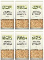6 x Minton & Donello Organic Buckwheat Hulled Unroasted - 500g