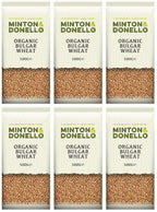 6 x Minton & Donello Organic Bulgar Cracked Wheat Coars - 500g