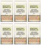 6 x Minton & Donello Organic Long Grain Brown Rice - 1000g
