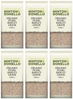 6 x Minton & Donello Organic Pearl Barley Grain - 500g