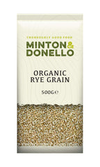 6 x Minton & Donello Organic Rye Grain - 500g
