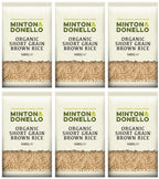 6 x Minton & Donello Organic Short Grain Brown Rice - 500g