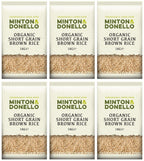 6 x Minton & Donello Organic Short Grain Brown Rice - 1000g