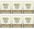 6 x Minton & Donello Organic Medium Oatmeal - 500g