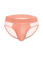 2-pack Men's Sexy Semi-transparent Ribbed Briefs