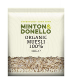 6 x Minton & Donello Organic Muesli 100% Organic - 1000g