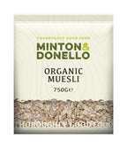 6 x Minton & Donello Organic Muesli Base - 750g