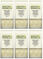 6 x Minton & Donello Organic Pearl Barley Flakes - 500g