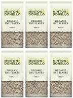 6 x Minton & Donello Organic Rye Flakes - 500g