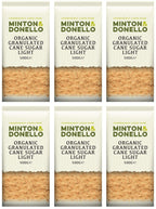 6 x Minton & Donello Org Granulated Cane Sugar Light - 500g