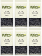 6 x Minton & Donello Black Raisins - 500g