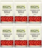 6 x Minton & Donello Cherries Red Whole & Broken - 125g