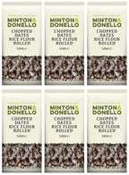6 x Minton & Donello Chopped Dates Rice Flour Rolled - 500g