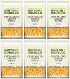 6 x Minton & Donello Crystalized Ginger Diced - 125g