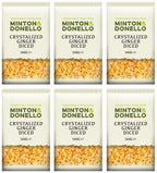 6 x Minton & Donello Crystalized Ginger Diced - 500g