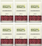 6 x Minton & Donello Dried Soft Cranberries - 250g