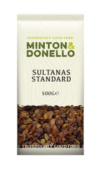 6 x Minton & Donello Sultanas Standard - 500g