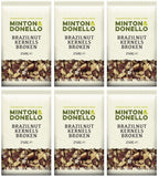 6 x Minton & Donello Brazilnut Kernels Broken - 250g