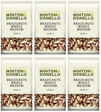 6 x Minton & Donello Brazilnuts Whole Medium - 125g
