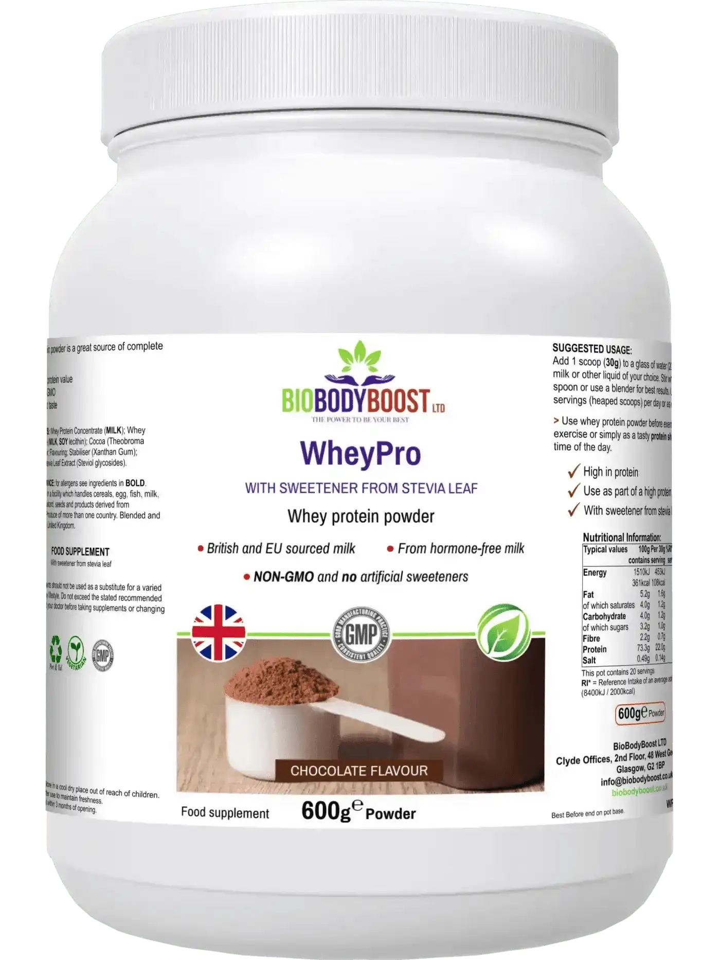 WheyPro - Chocolate Whey Protein Powder