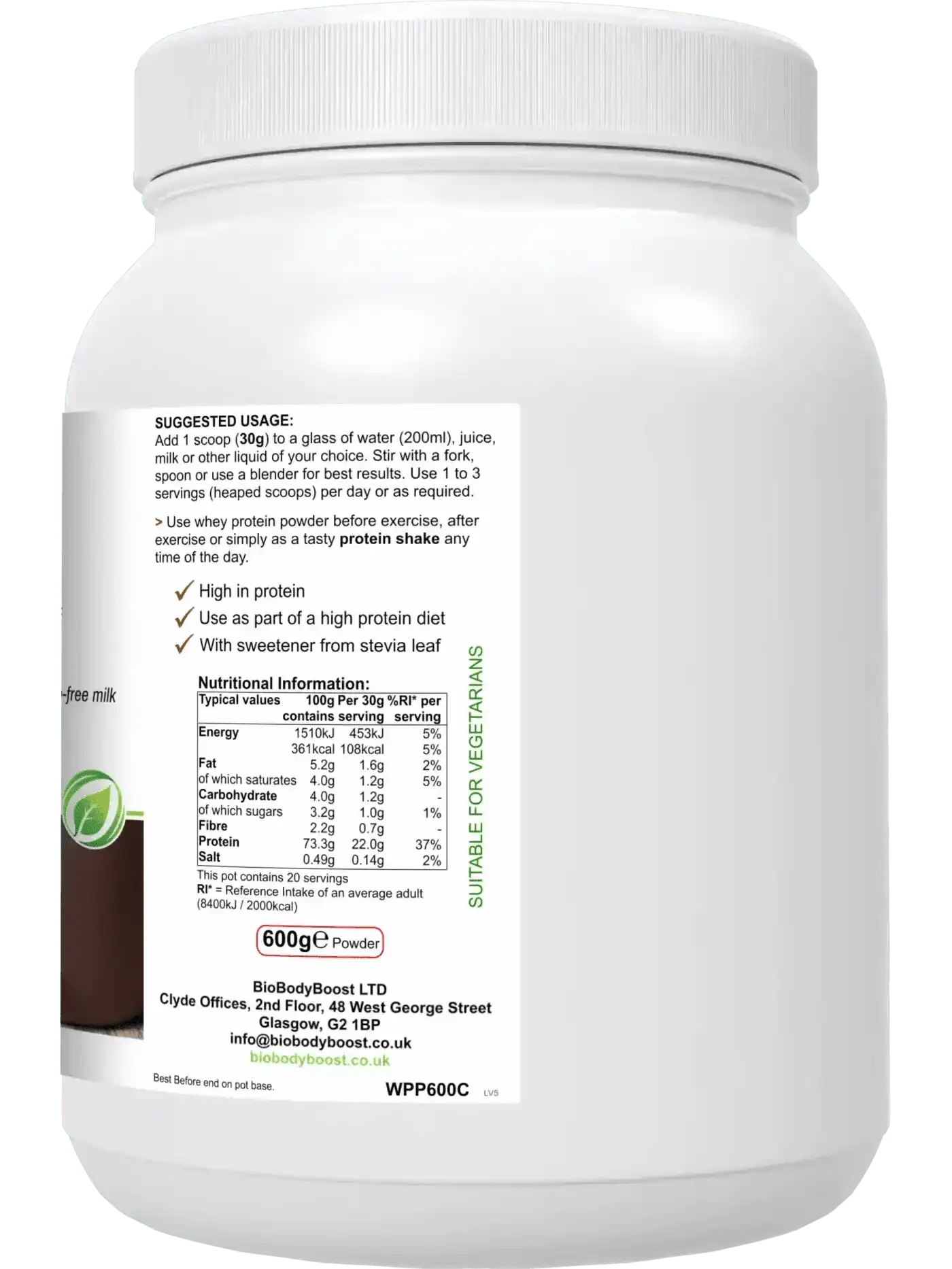 WheyPro - Chocolate Whey Protein Powder