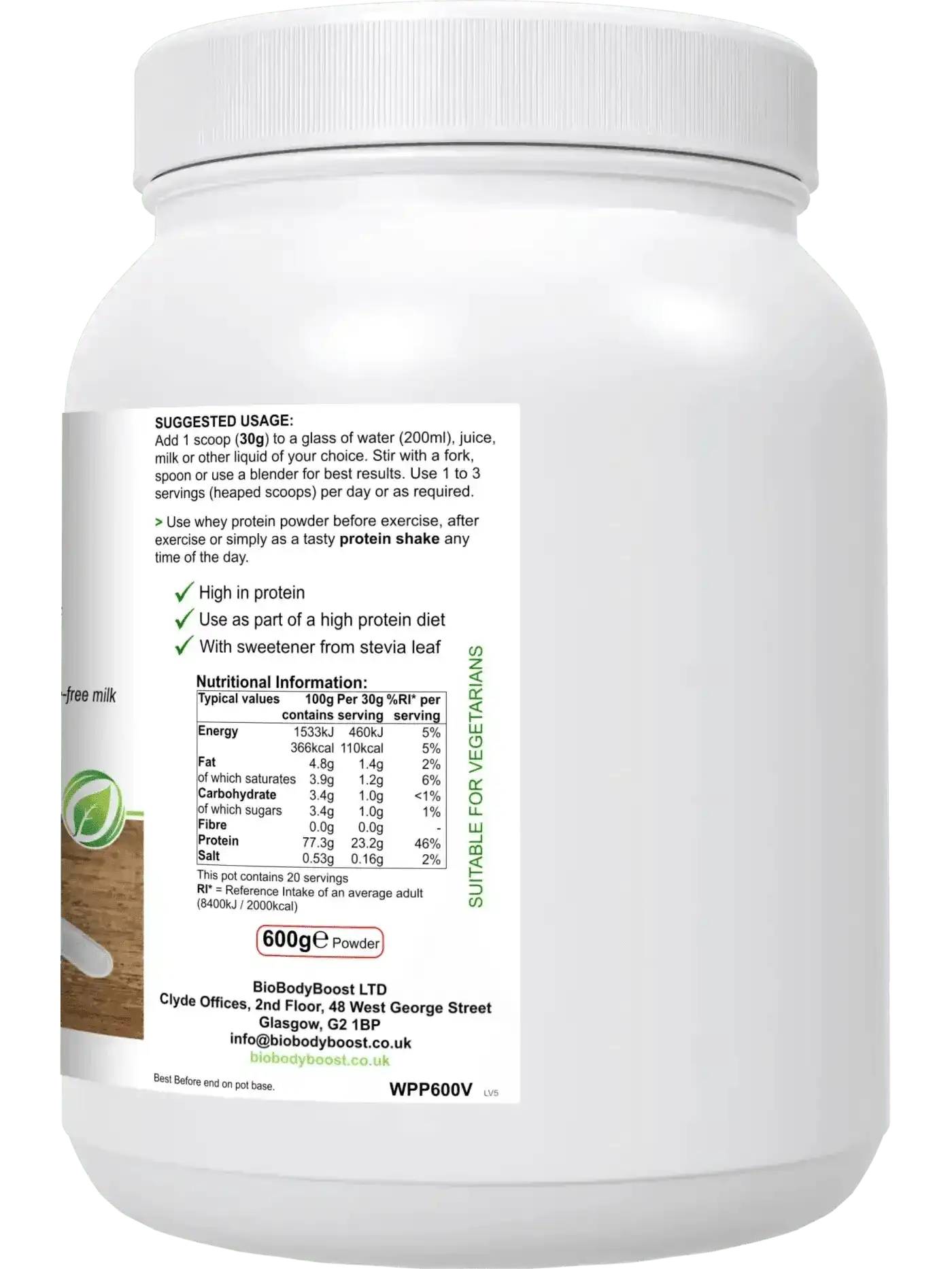 WheyPro Vanilla - Whey Protein Powder