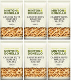 6 x Minton & Donello Cashew Nuts Roasted Salted - 100g