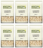 6 x Minton & Donello Cashews Kernels - 250g