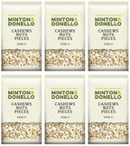 6 x Minton & Donello Cashews Nuts Pieces - 125g