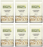6 x Minton & Donello Cashews Pieces - 250g