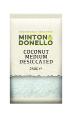 6 x Minton & Donello Coconut Medium Desiccated - 250g