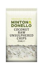 6 x Minton & Donello Coconut Raw Unsulphered Chips - 250g