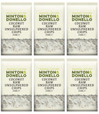 6 x Minton & Donello Coconut Raw Unsulphered Chips - 250g