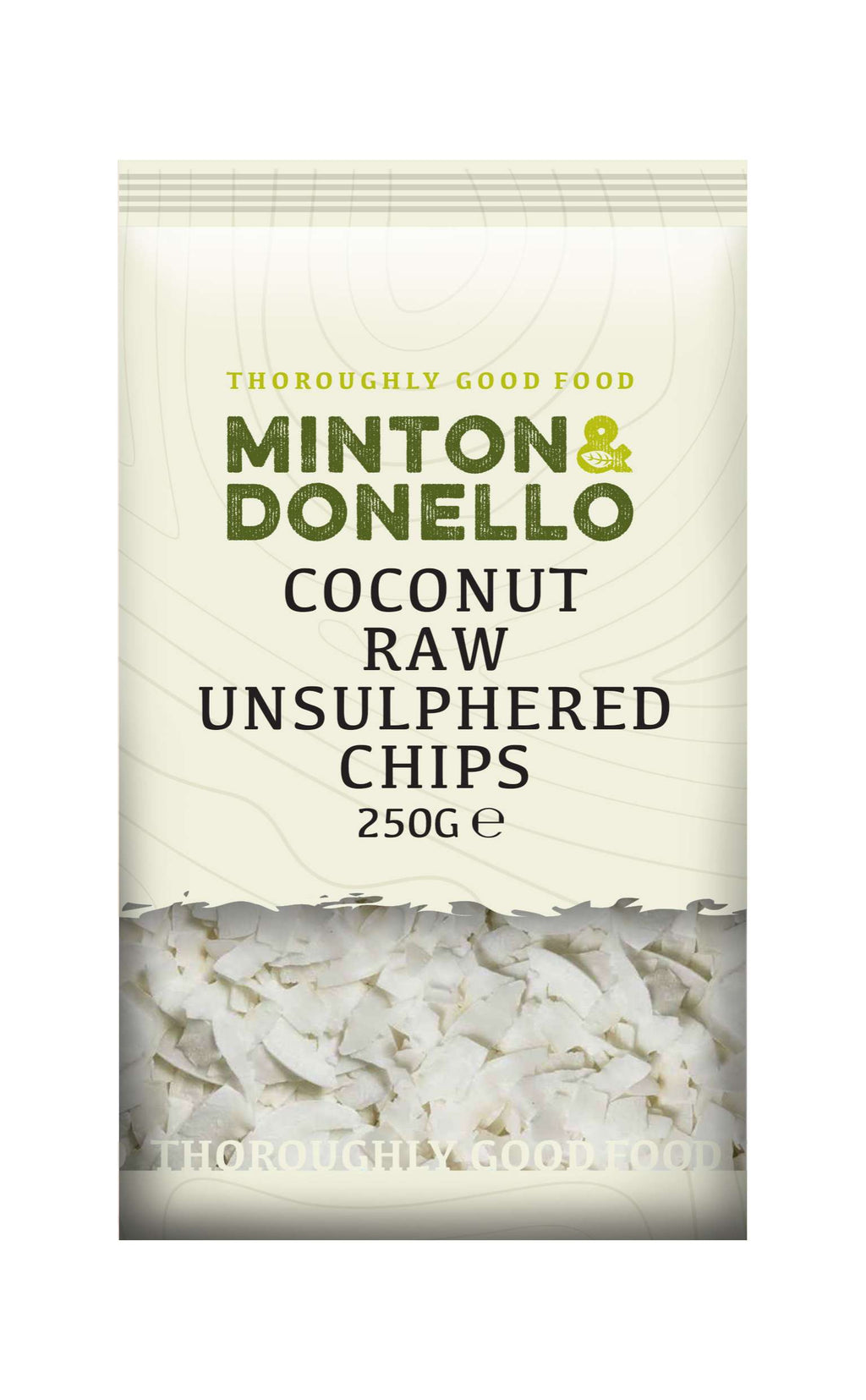 6 x Minton & Donello Coconut Toasted Unsweetened Chips - 125g