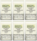6 x Minton & Donello Coconut Toasted Unsweetened Chips - 125g