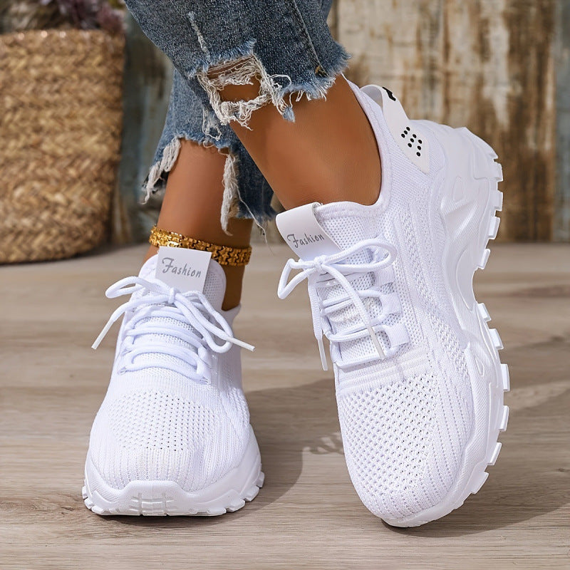 Women's Lightweight Mesh Sneakers Breathable Slip-On Casual Walking Shoes