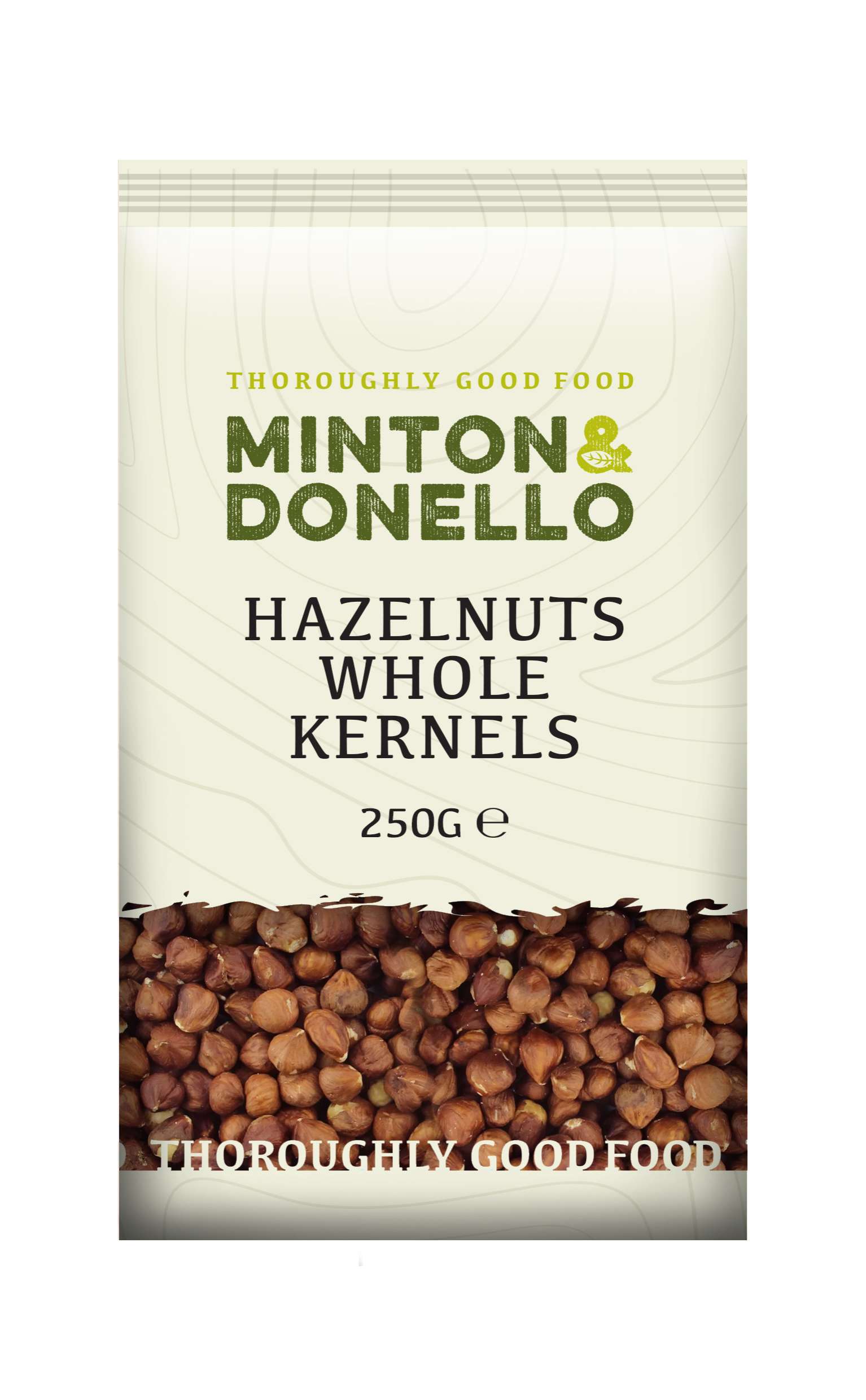 6 x Minton & Donello Hazelnuts Whole Kernels - 250g