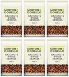 6 x Minton & Donello Hazelnuts Whole Kernels - 250g