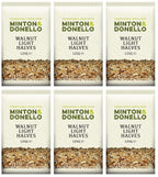 6 x Minton & Donello Walnut Light Halves - 125g