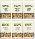 6 x Minton & Donello Walnut Light Halves - 250g