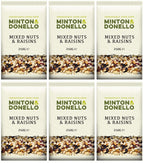 6 x Minton & Donello Mixed Nuts & Raisins - 250g