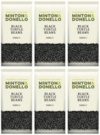 6 x Minton & Donello Black Turtle Beans - 500g