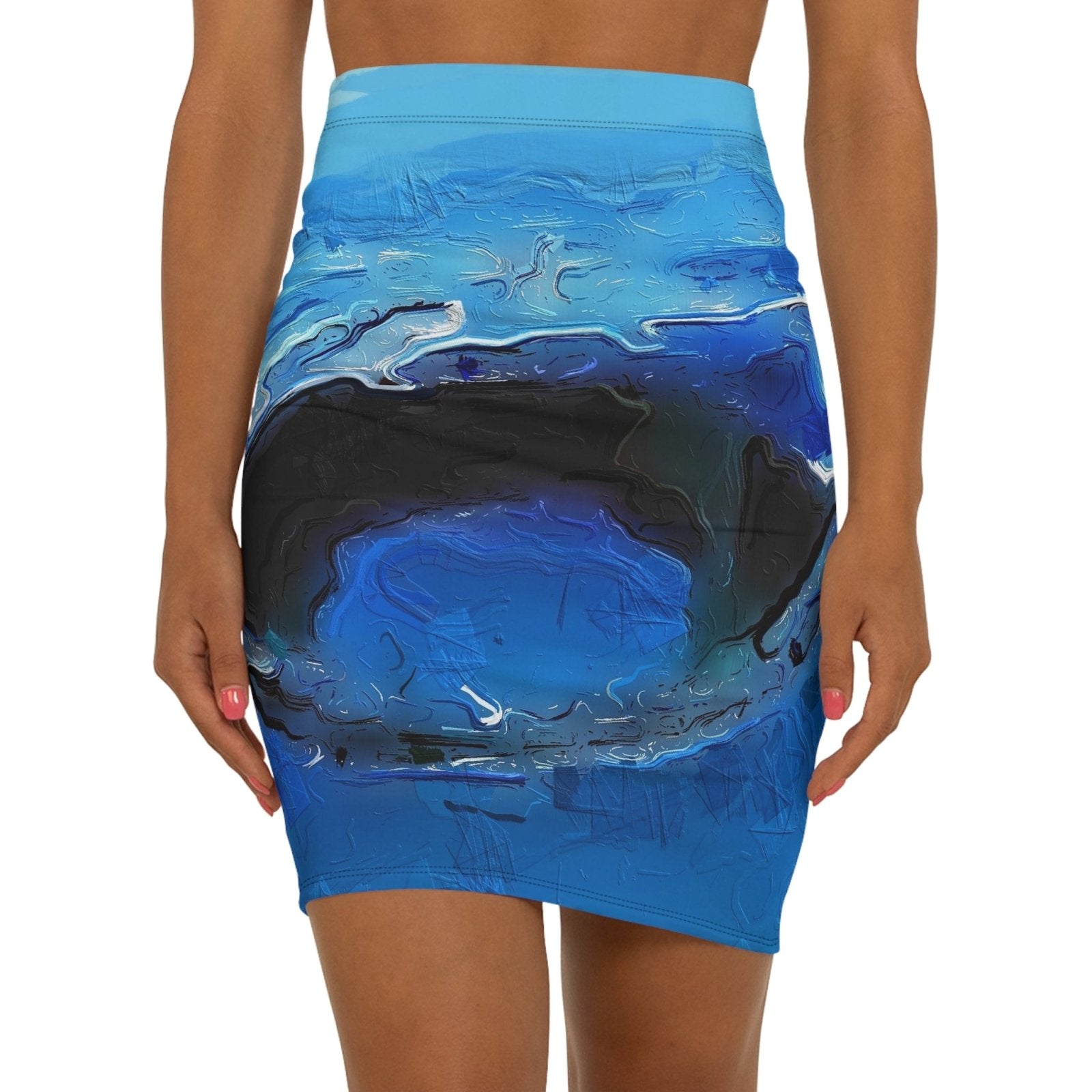 A Drop In The Ocean - Womens Pencil Skirt